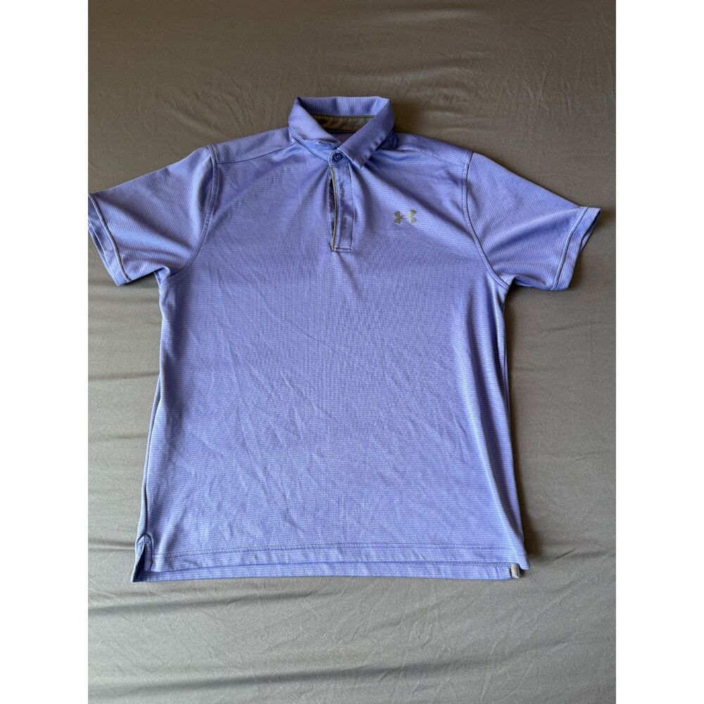 Under Armour Mens HeatGear Polo Shirt Size Large Used-B1